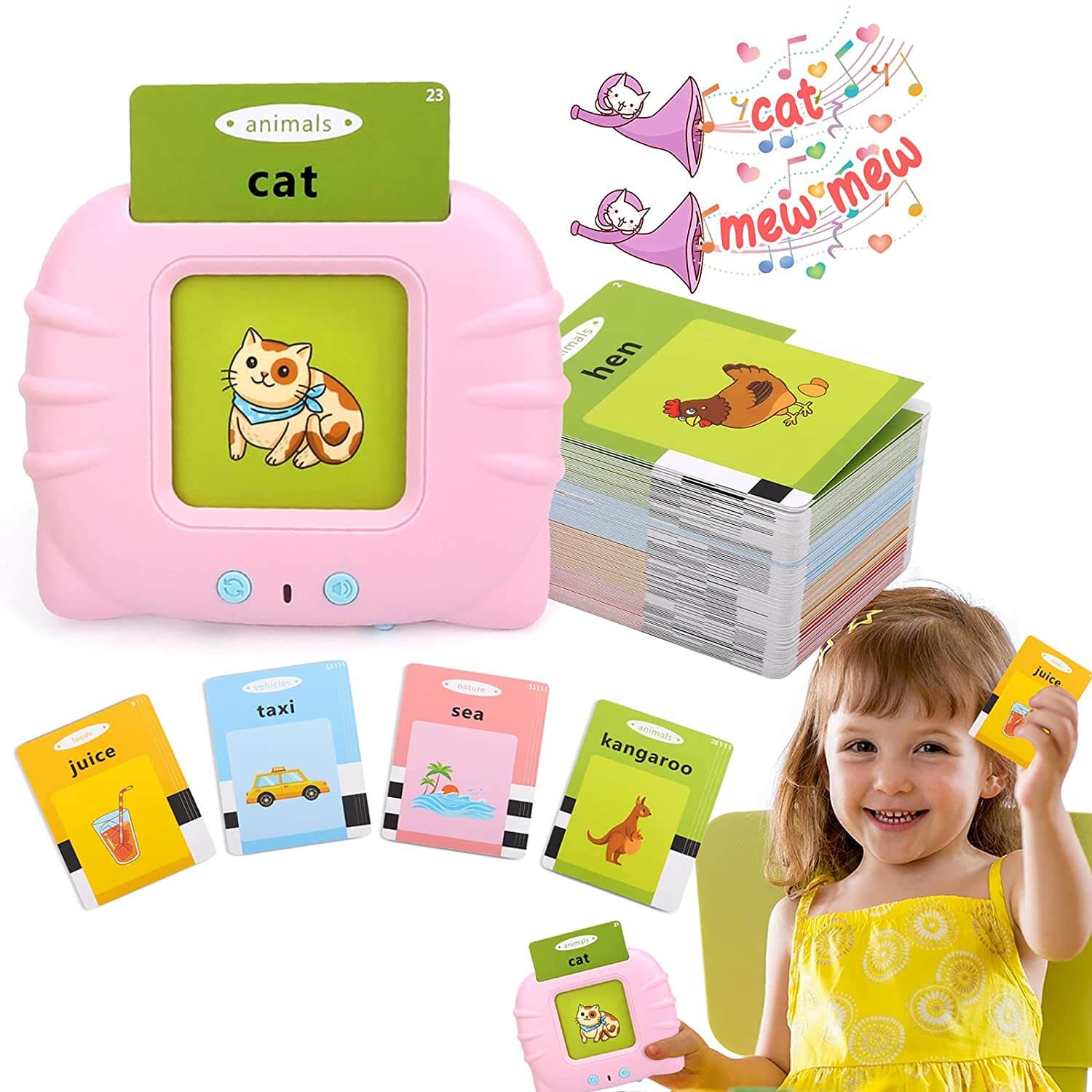 Audible Flash Cards Learning Toy
